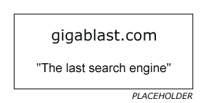 Placeholder image for Gigablast web site